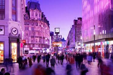 Winter in Leicester Square