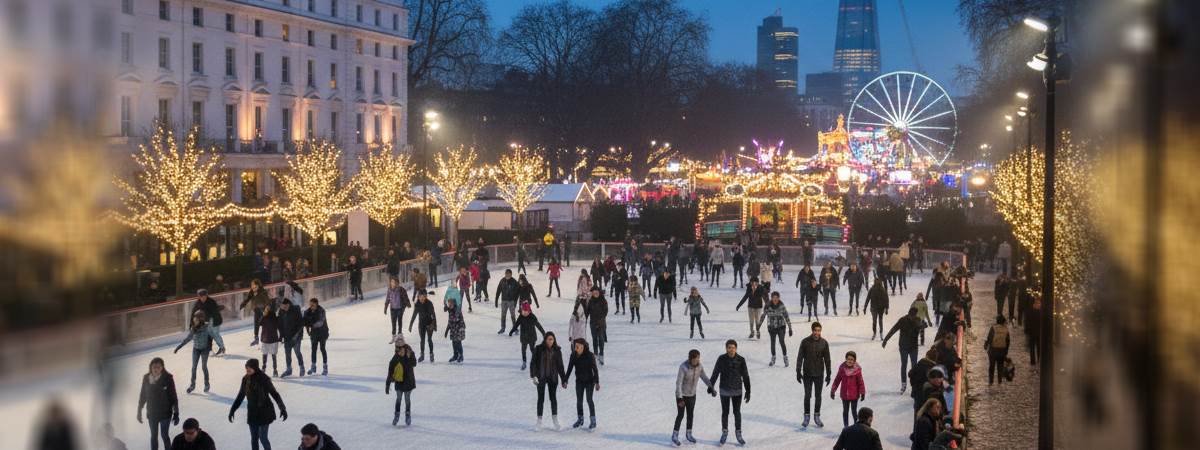 Ice Skating in Hyde Park