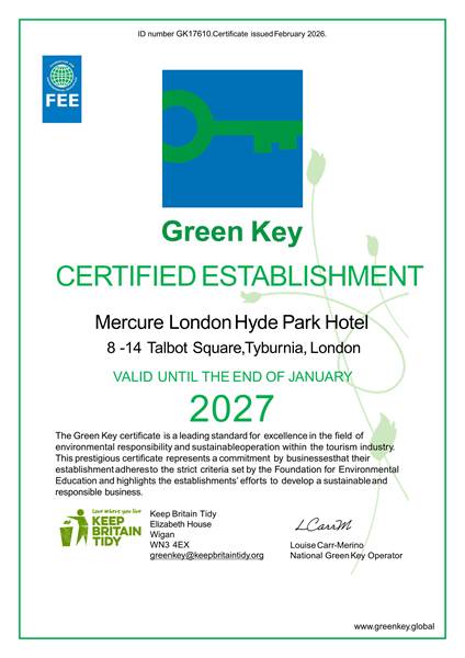 Mercure Hyde Park Green Key 2026